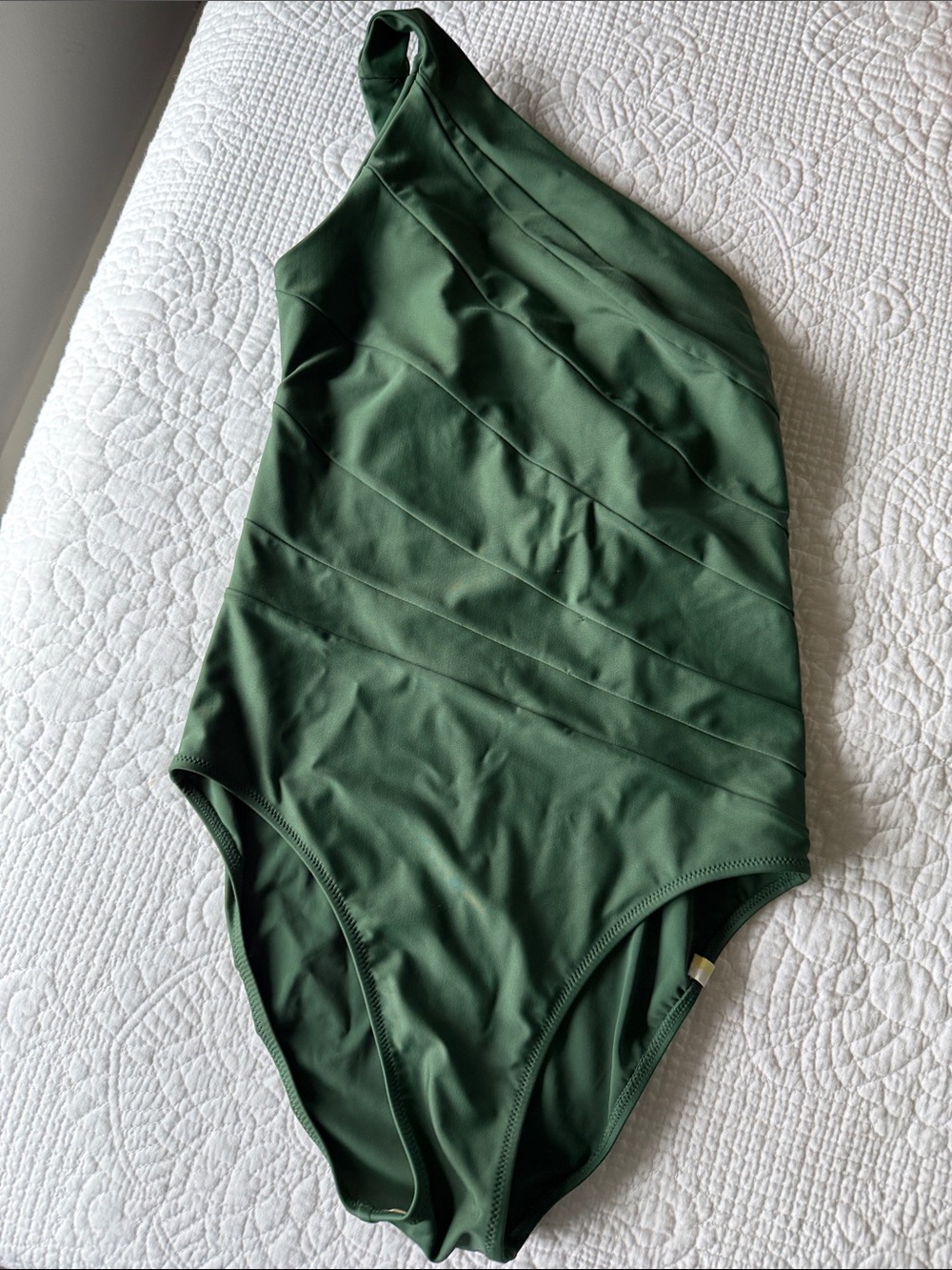 summersalt One-Shoulder Green One-Piece Swimsuit